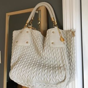 Big Budda cream bag NWOT
